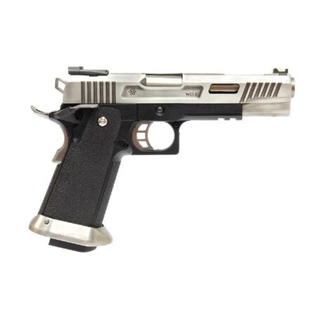 WE Force T-Rex Hi-Capa 5.1" Full Metal Silver GBB Airsoft Tabanca