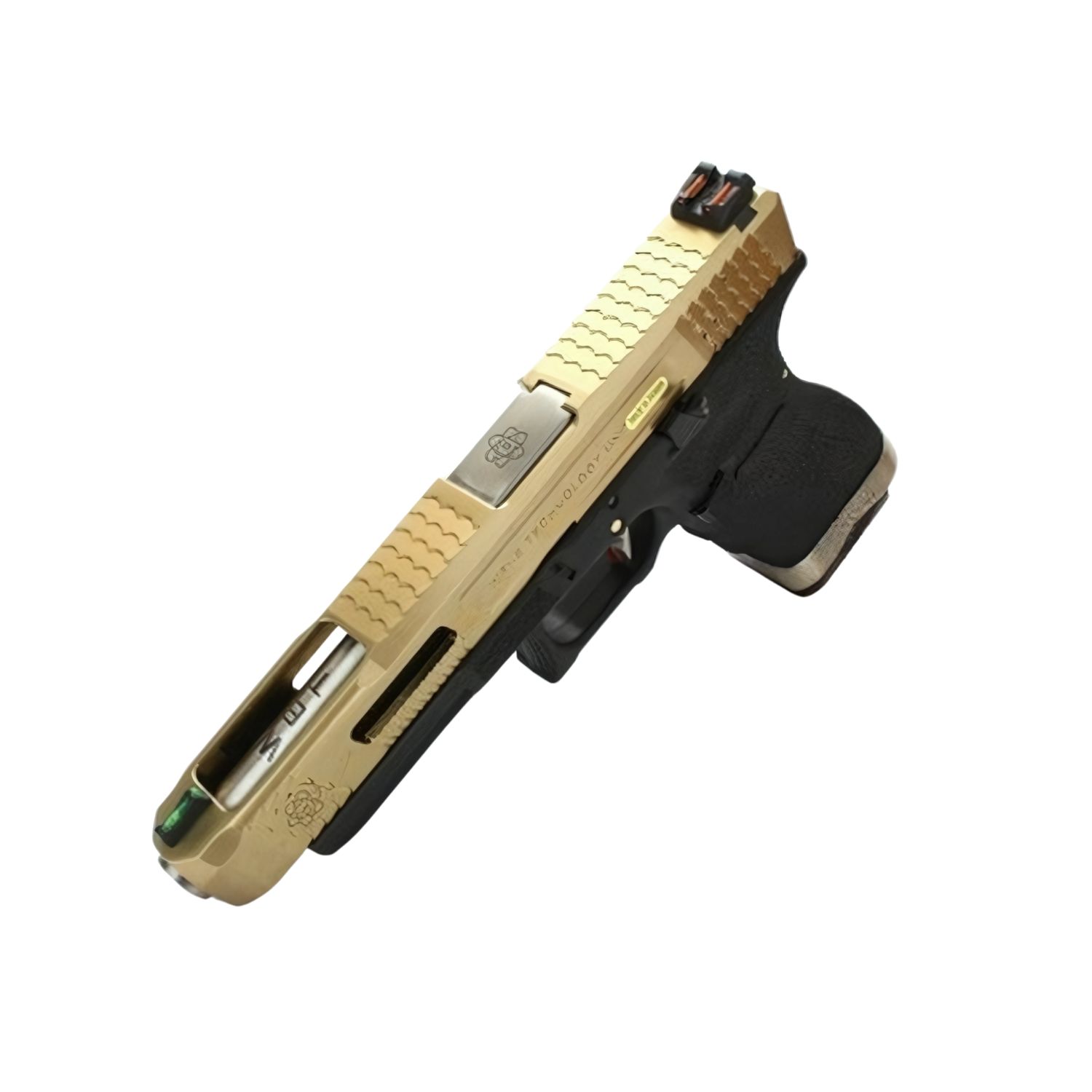 WE Glock G34 Titanium Gold GBB Airsoft Tabanca - Görsel 2