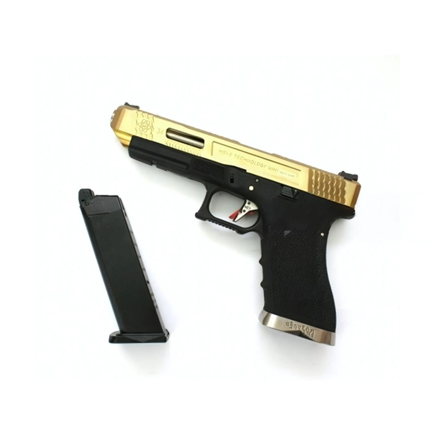 WE Glock G34 Titanium Gold GBB Airsoft Tabanca - Görsel 4