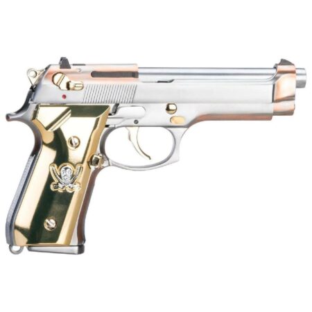 WE M92F "Calico Jack" Full Metal Silver Gold GBB Airsoft Tabanca