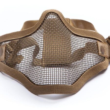 ASG Metal Mesh Ağız Korumalı Tan Çöl Rengi Airsoft Maske