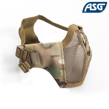 ASG Metal Mesh Yanak Destekli ve Ağız Korumalı Camo Multicam Airsoft Maske
