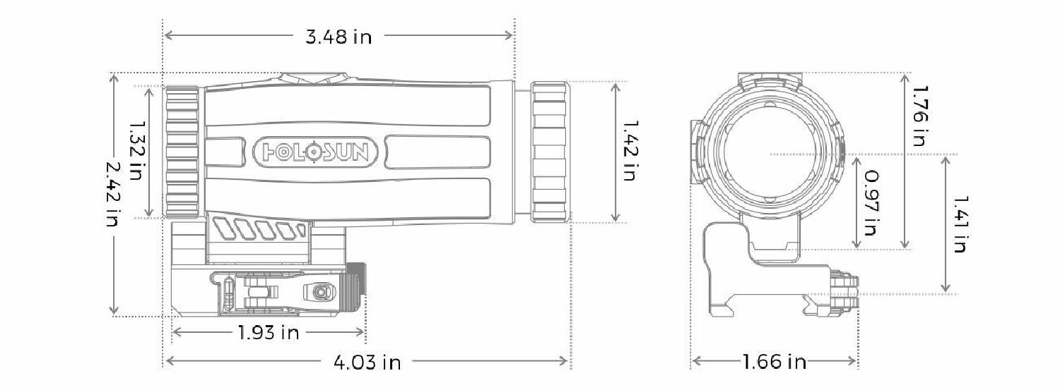 HOLOSUN HM3X 3x Magnifier Yakınlaştırıcı - Görsel 5