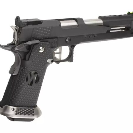 AW HX2202 Split Siyah IPSC Turnuva GBB Airsoft Tabanca