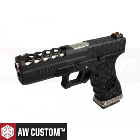 AW VX0101 Glock G17 Hex Cut Siyah GBB Airsoft Tabanca