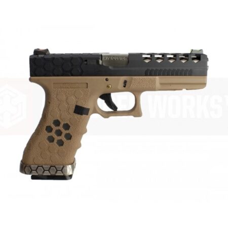 AW VX0111 Hex Cut Signature Model 1.7 Tan & Siyah GBB Airsoft Tabanca