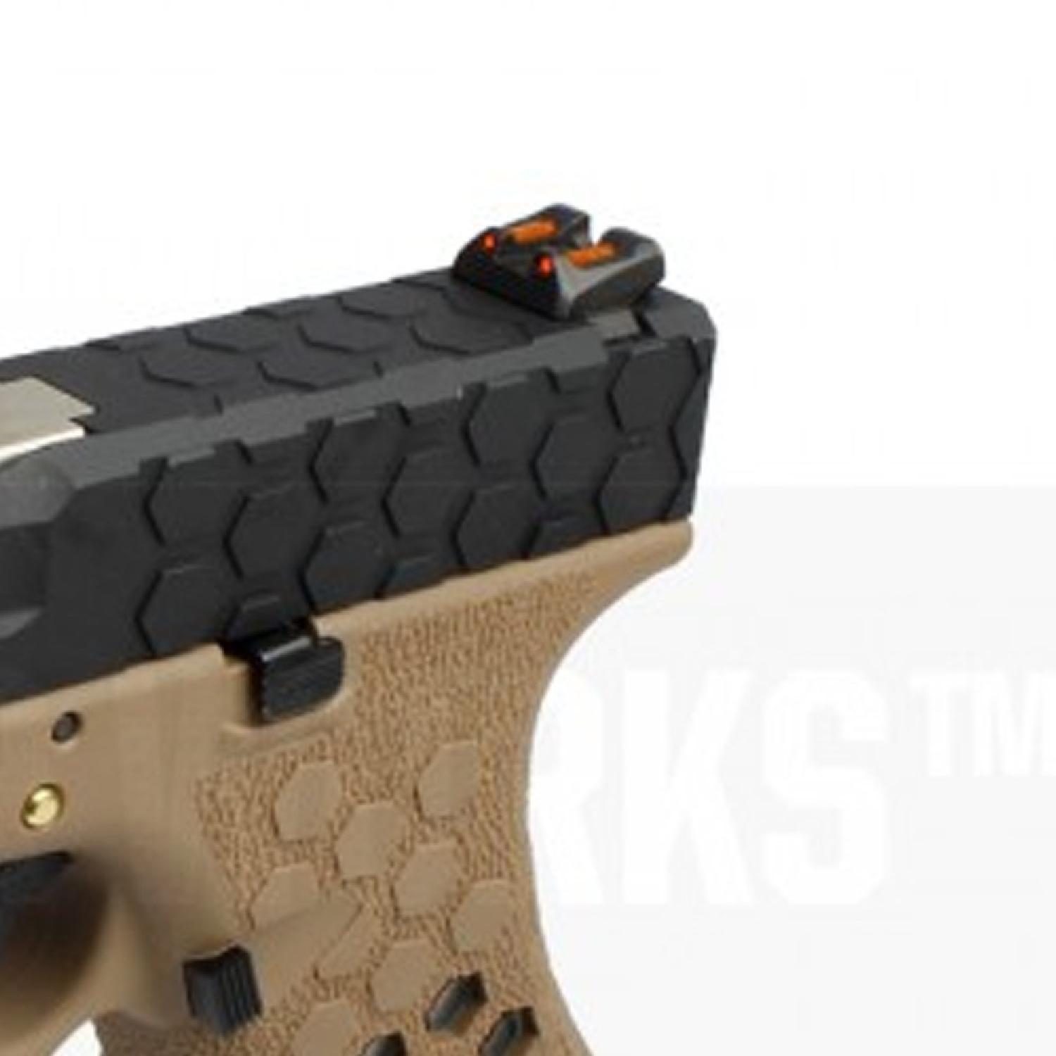 AW VX0111 Hex Cut Signature Model 1.7 Tan & Siyah GBB Airsoft Tabanca - Görsel 4