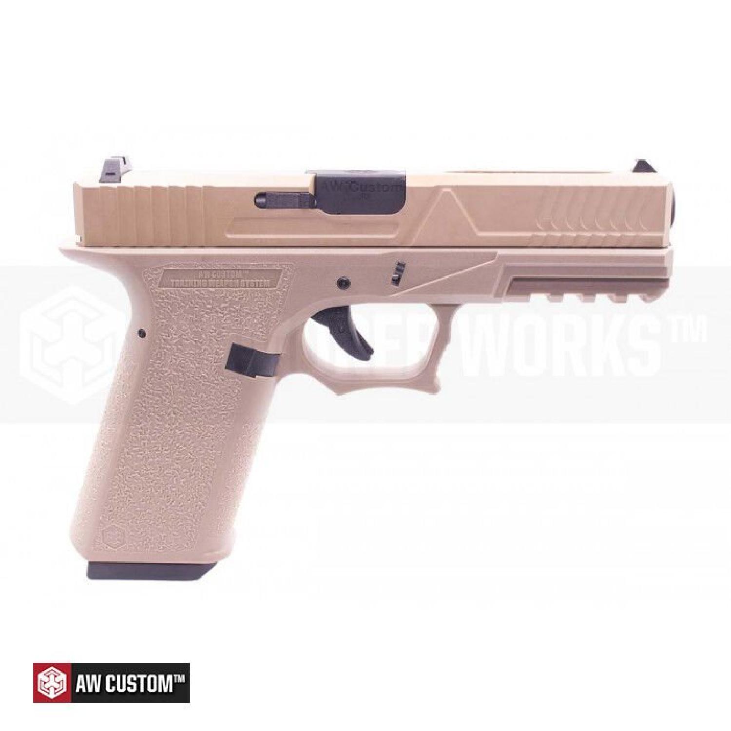 AW VX8301 Glock 18 Agency Full Auto Tan GBB Airsoft Tabanca