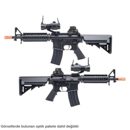 CYMA Colt Lisanslı M4 CQB-R SOPMOD LiPo Ready Metal Gearbox Siyah AEG Airsoft Tüfek