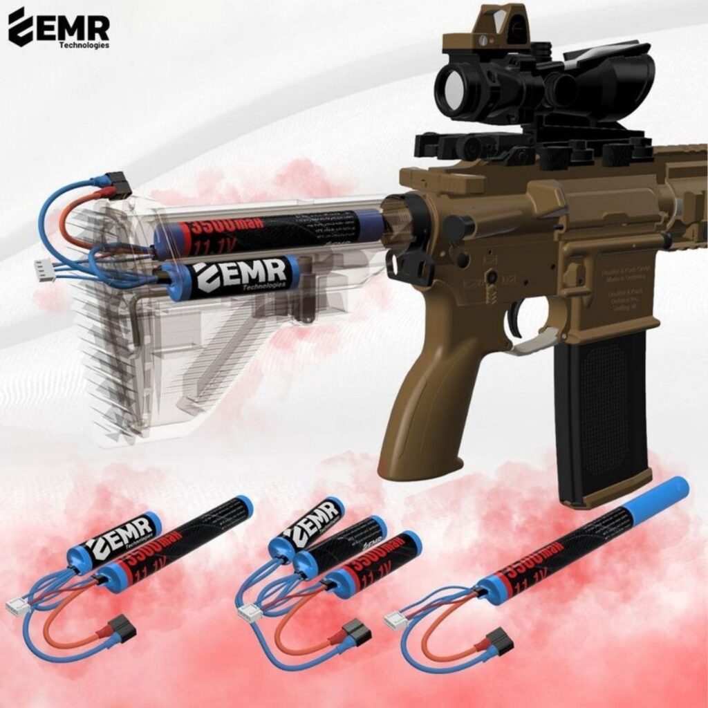 EMR Airsoft Lityum Iyon Pil 11.1v 3500mAh 3 Yaprak Mini Tamiya - ISG ...