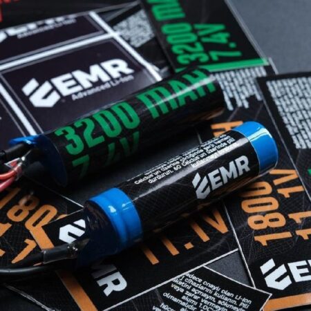 EMR Airsoft Lityum Iyon Pil 7.4v 3500mAh 2 Yaprak Mini Tamiya