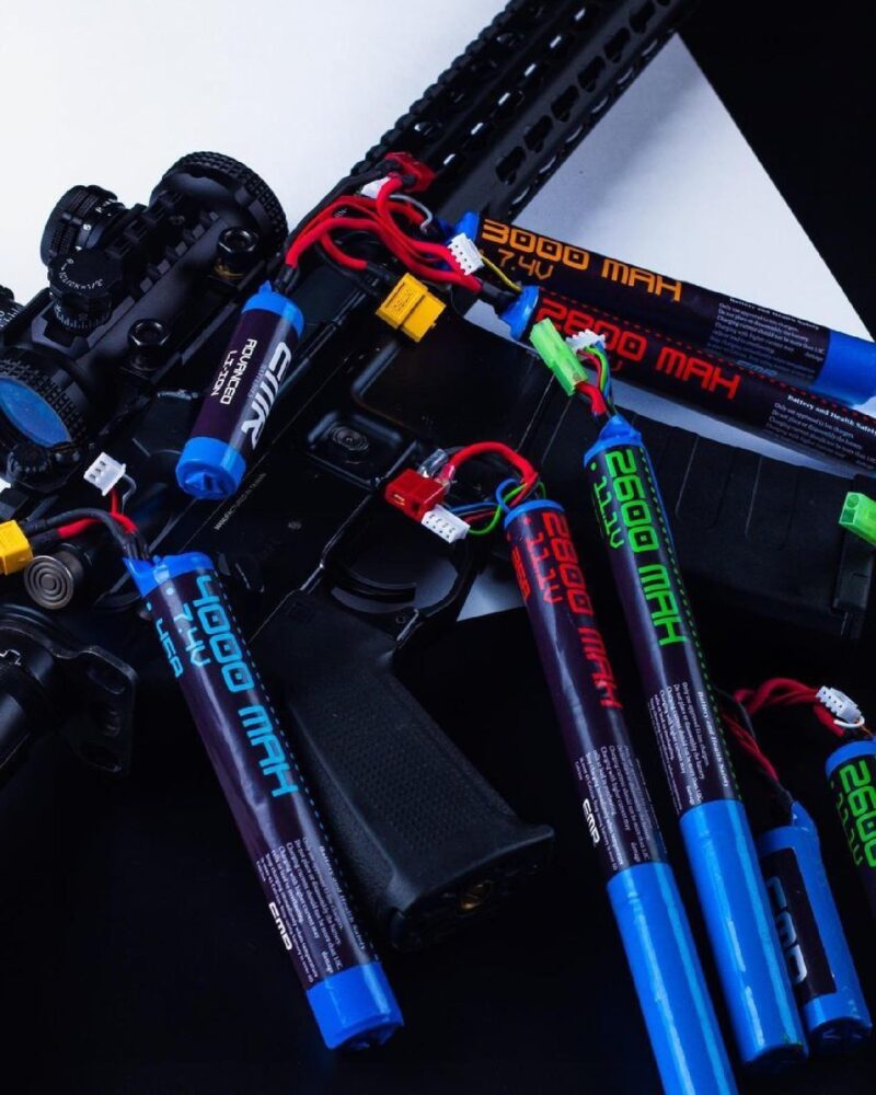 EMR Airsoft Lityum Iyon Pil 7.4v 3500mAh Çubuk Mini Tamiya - ISG Airsoft