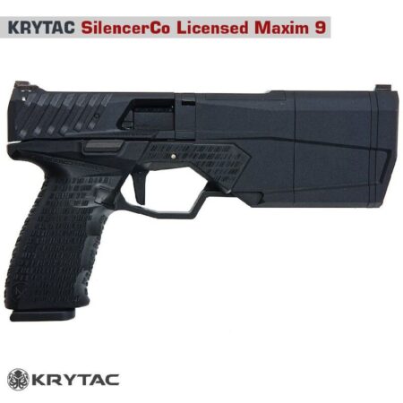 KRYTAC SilencerCo Maxim9 Siyah CO2 Blowback Airsoft Tabanca