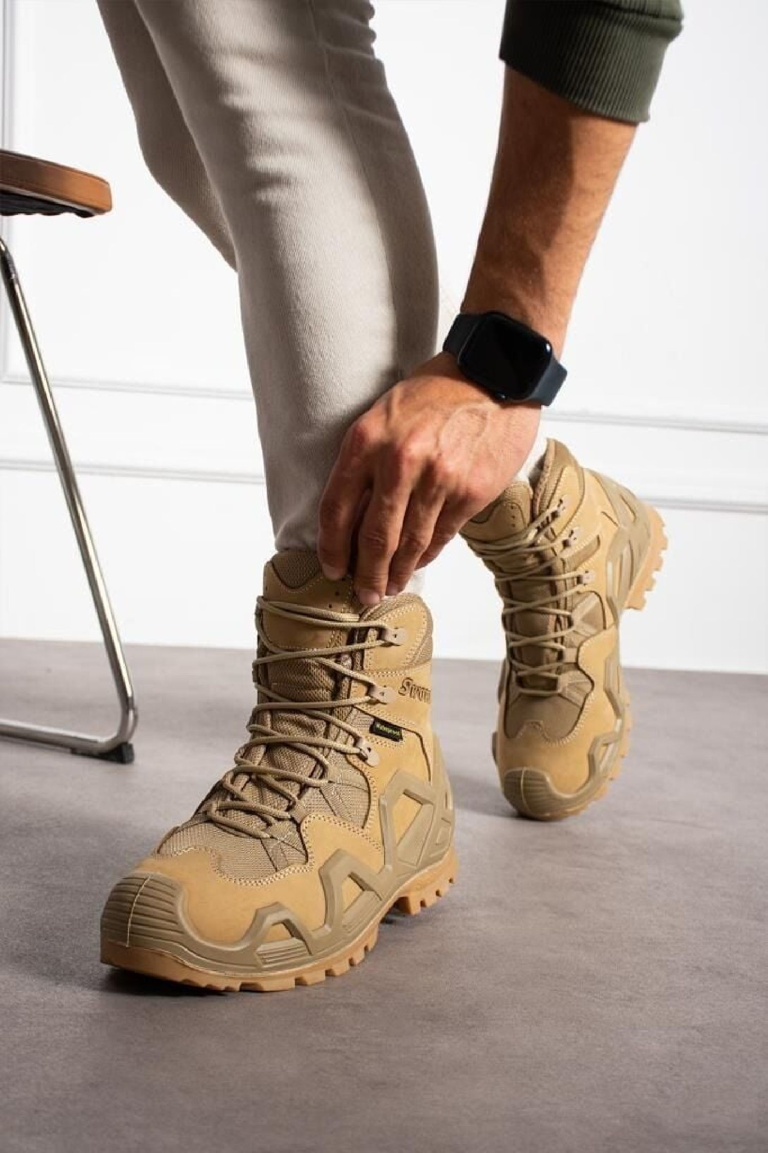 Single Sword SS611 Su Geçirmez Bej Taktik Askeri Bot - Görsel 8