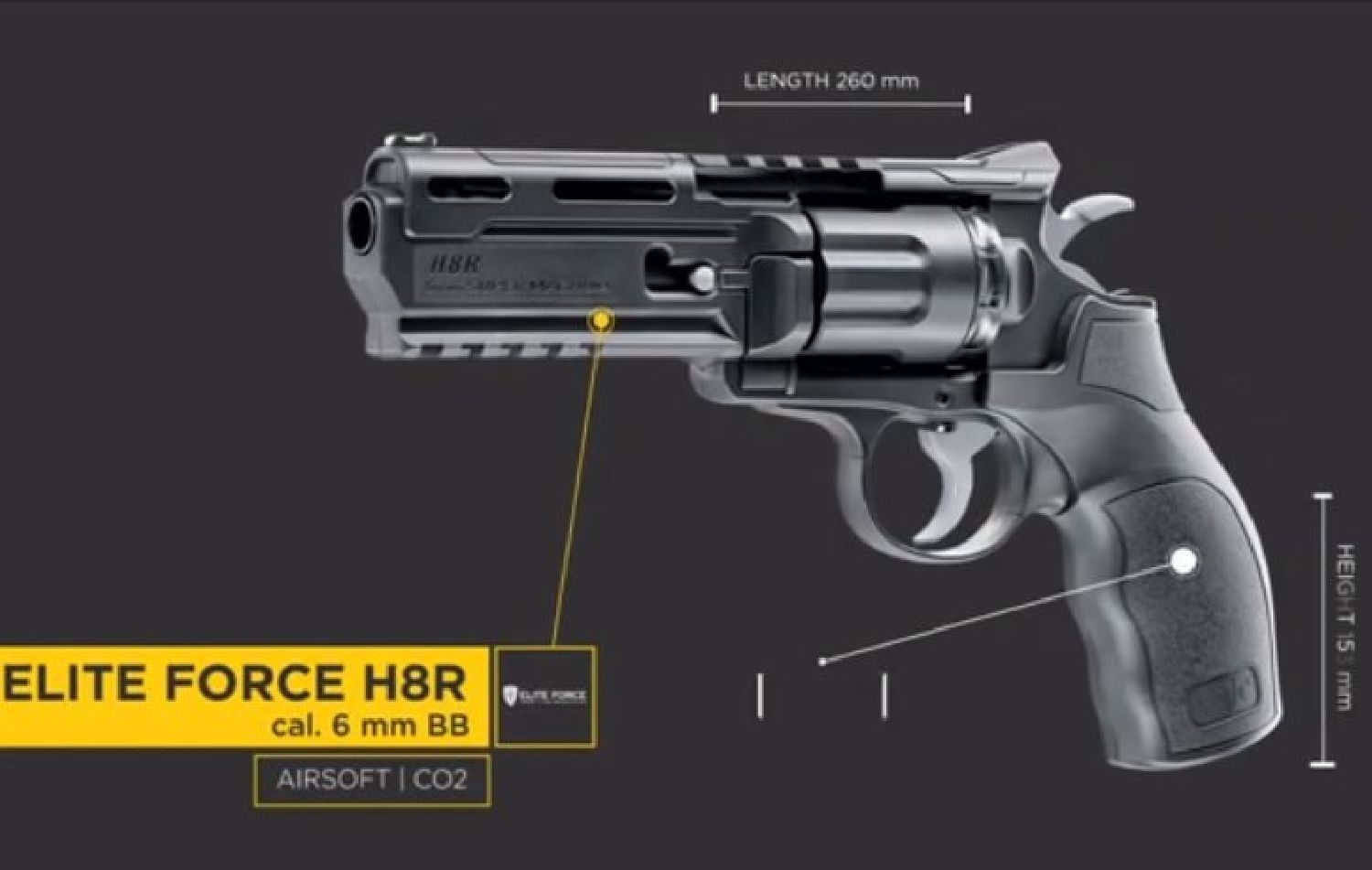 UMAREX Elite Force H8R Gen2 CO2 Airsoft Tabanca - Görsel 4