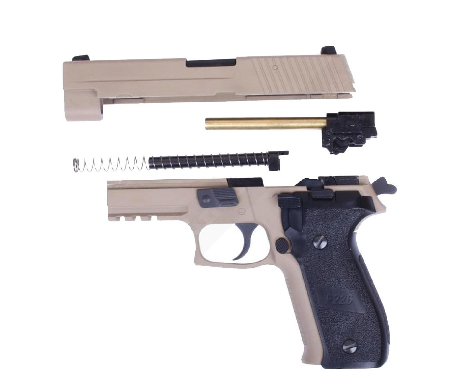 WE MK25 F226 Tan GBB Airsoft Tabanca - Görsel 5