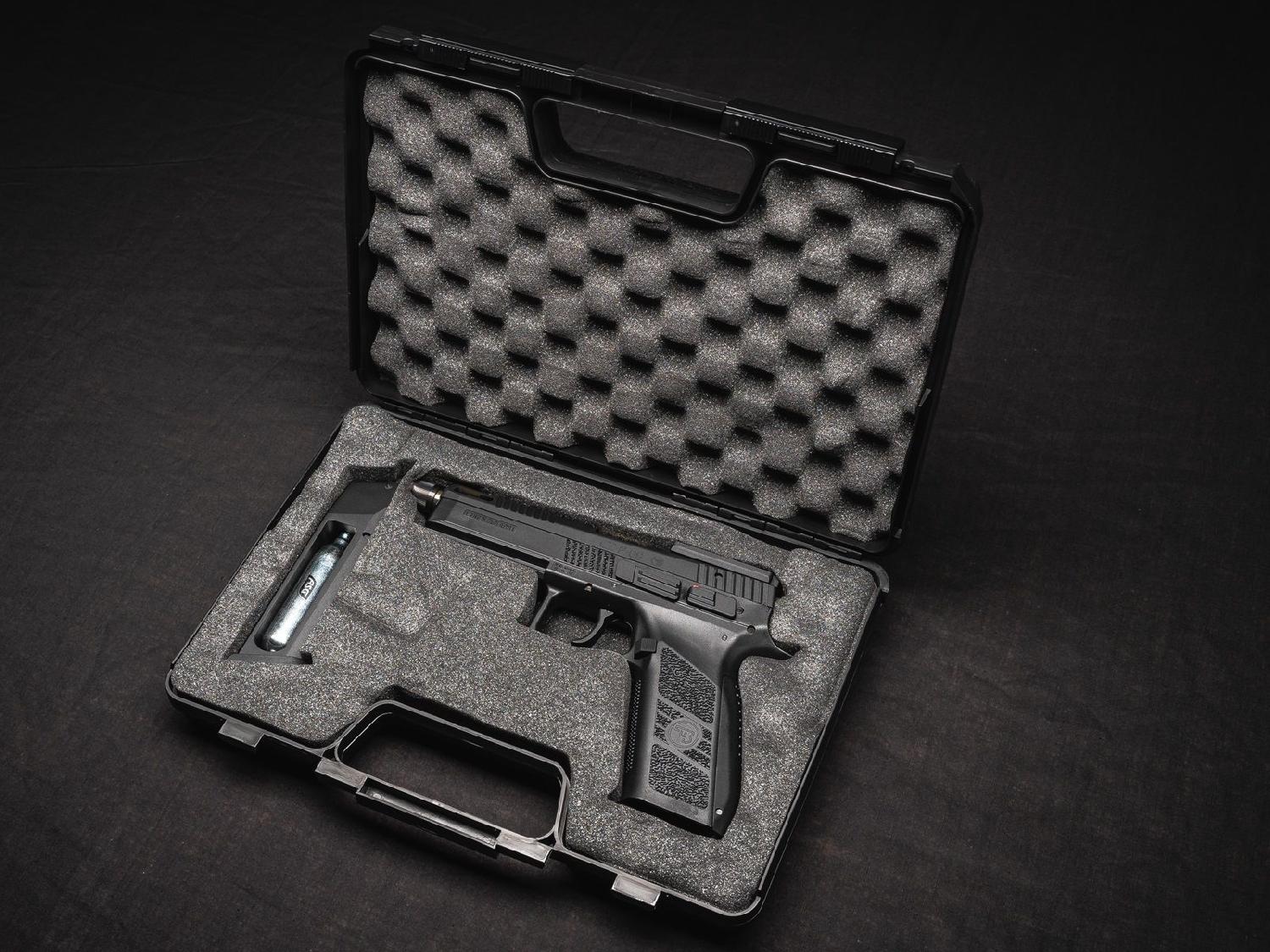 ASG CZ P09 Optik Ayak ve Çantalı Siyah CO2 Blowback Airsoft Tabanca - Görsel 3