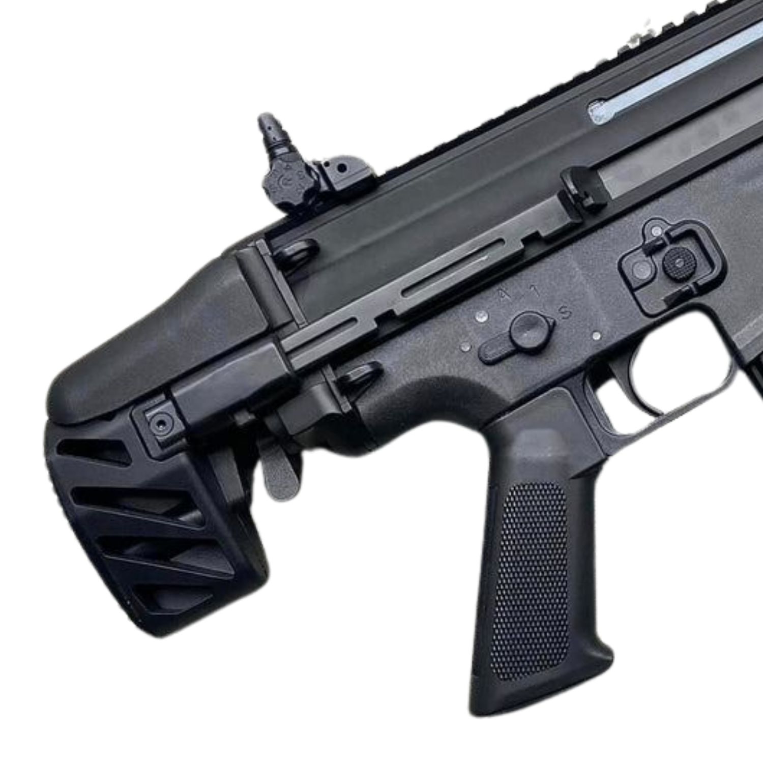 BOLT FN Herstal Licensed SCAR-SC Compact PDW B.R.S.S. Siyah AEG Airsoft Tüfek - Görsel 3