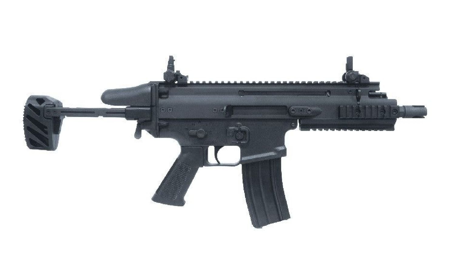 BOLT FN Herstal Licensed SCAR-SC Compact PDW B.R.S.S. Siyah AEG Airsoft Tüfek - Görsel 5