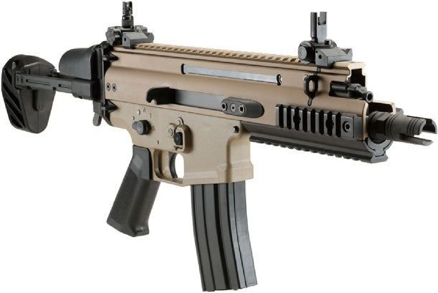 BOLT FN Herstal Licensed SCAR-SC Compact PDW B.R.S.S. Tan AEG Airsoft Tüfek - Görsel 4
