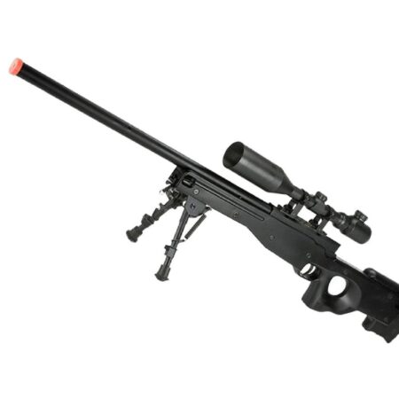 JG / Angel Custom L96 APS-2 Fabrikadan Upgradeli Bolt Action Sniper Siyah Spring Airsoft Tüfek