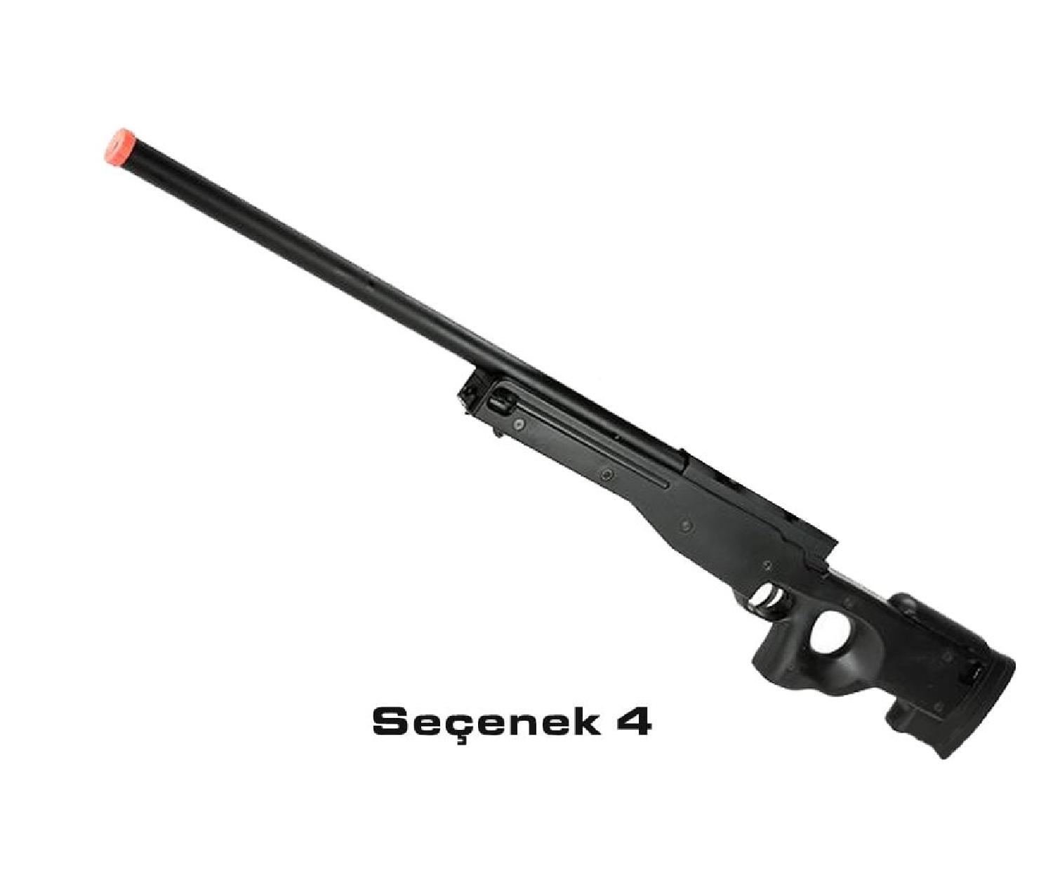 JG / Angel Custom L96 APS-2 Fabrikadan Upgradeli Bolt Action Sniper Siyah Spring Airsoft Tüfek - Görsel 7