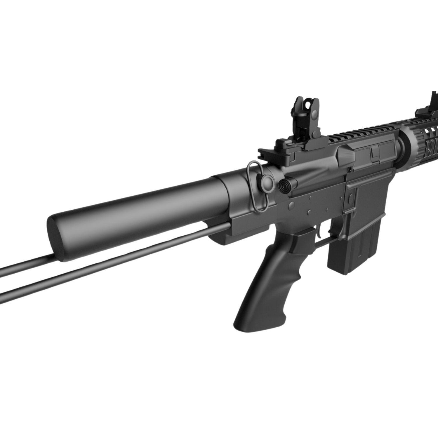 JG M4 Tank CQB AEG Airsoft Tüfek - Görsel 7