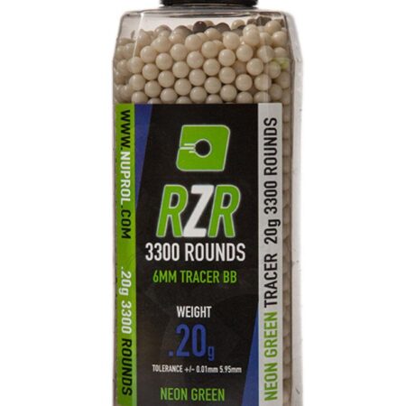 NUPROL RZR 0.20g Green Airsoft Tracer BB 3300adet