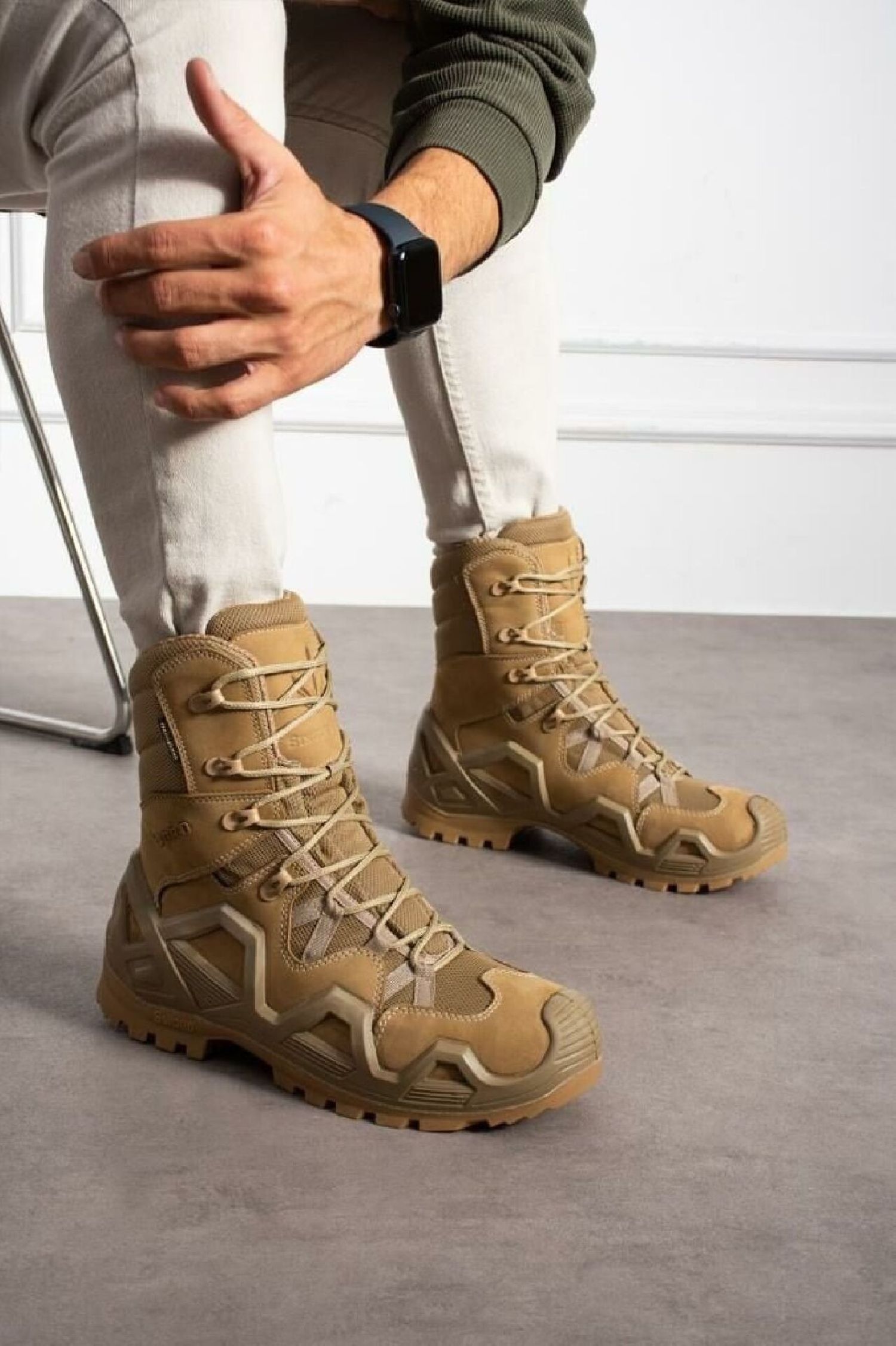 Single Sword SS603 Su Geçirmez Bej Taktik Askeri Bot - Görsel 7