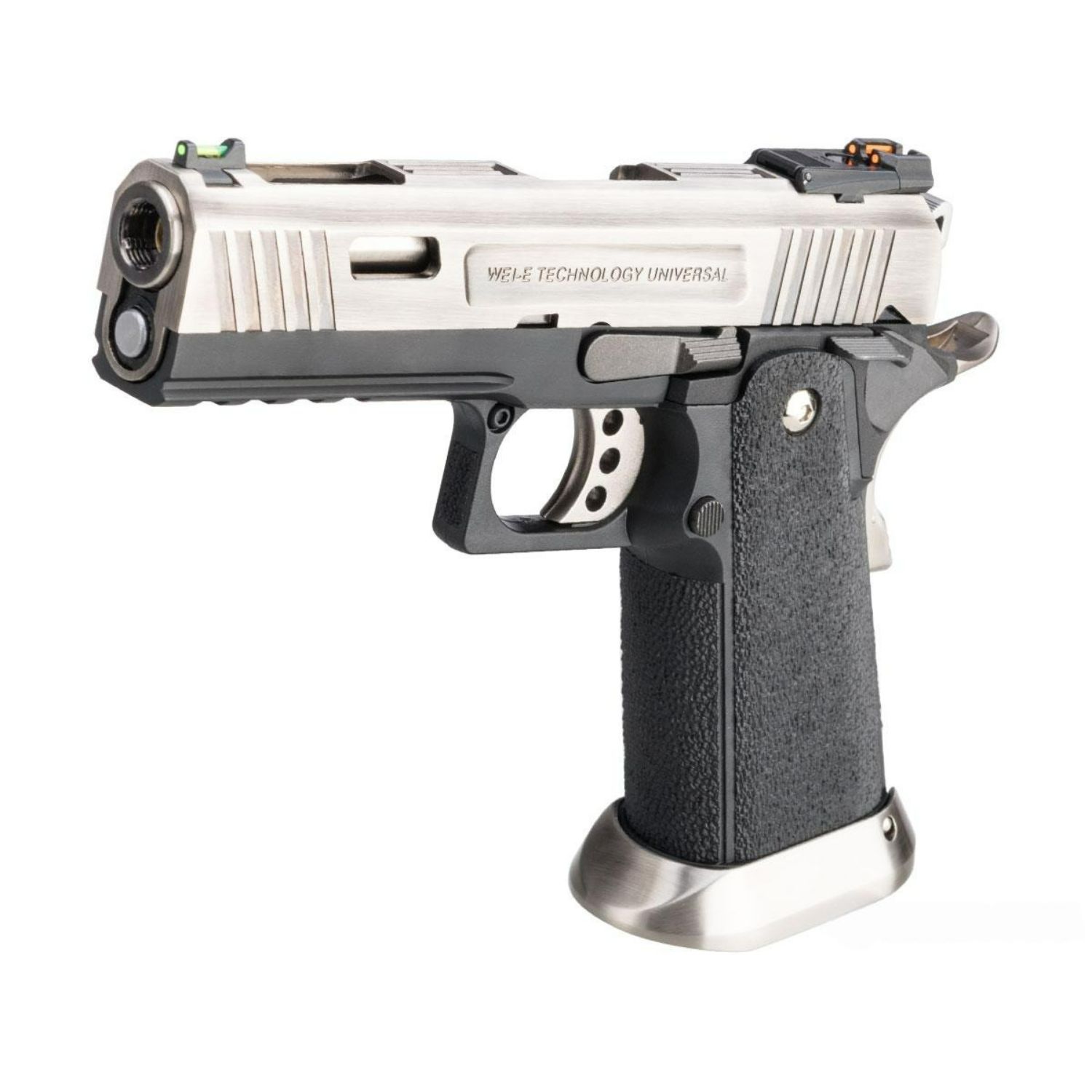 WE Hi-Capa Allosaurus 4.3" Silver GBB Airsoft Tabanca - Görsel 2