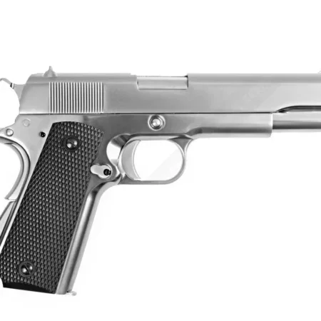 WE COLT 1911 Silver Klasik Siyah Kabza GBB Airsoft Tabanca
