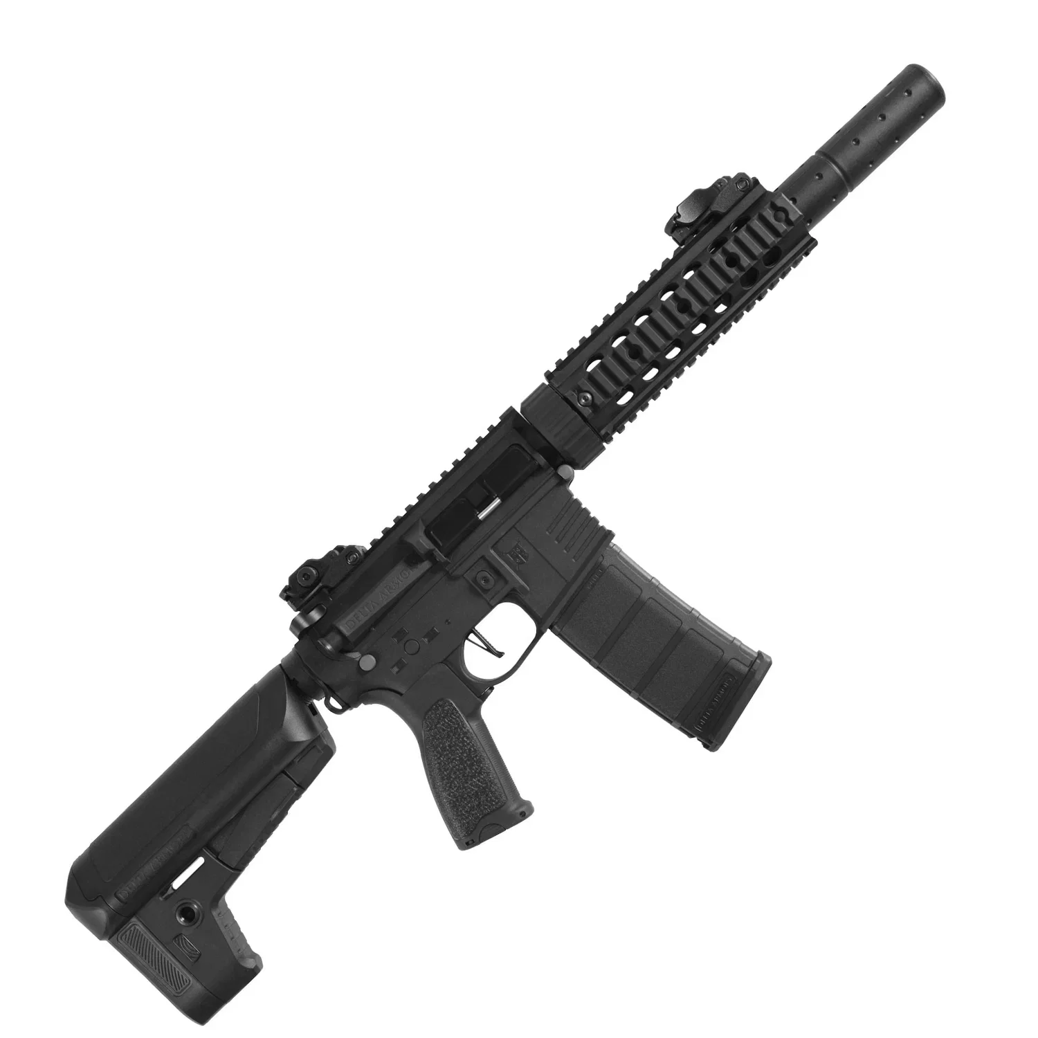 Delta Armory AR15 SilentOps 7" Charlie Siyah AEG Airsoft Tüfek / Pil Şarj Setli - Görsel 4