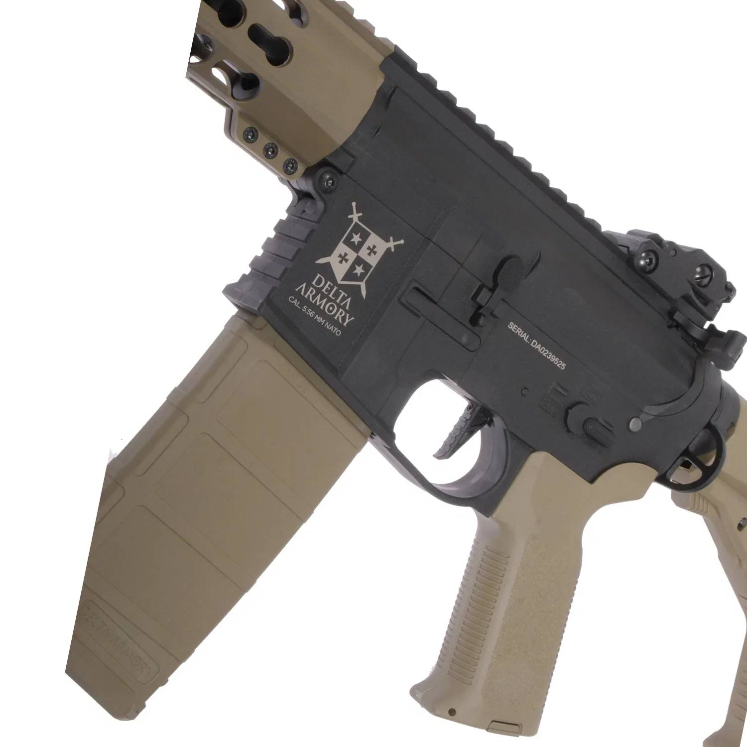 Delta Armory AR15 KeyMod 10" Charlie EAGLE Half Tan AEG Airsoft Tüfek - Görsel 4