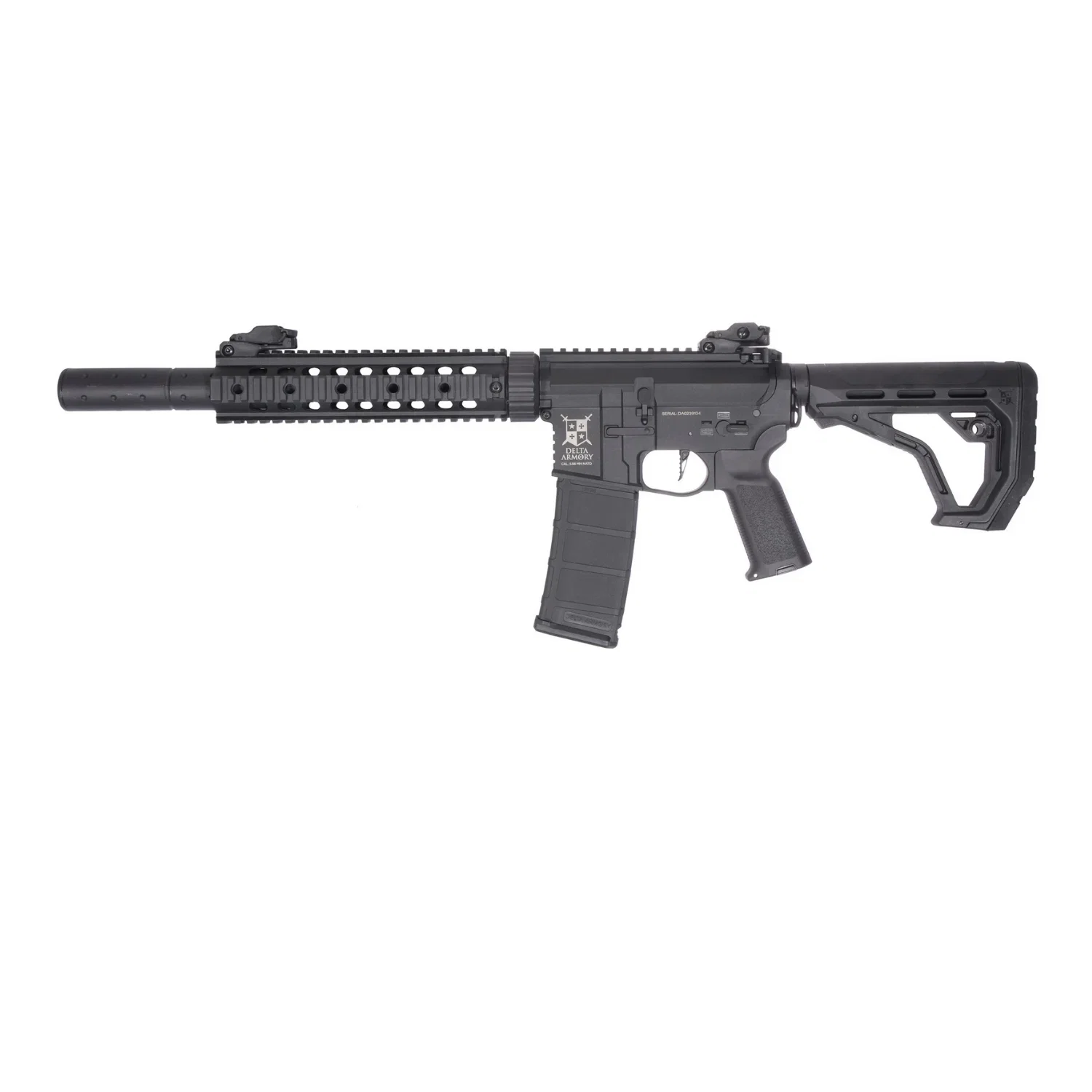 Delta Armory AR15 Charlie SilentOps 9" EAGLE Siyah AEG Airsoft Tüfek - Görsel 4