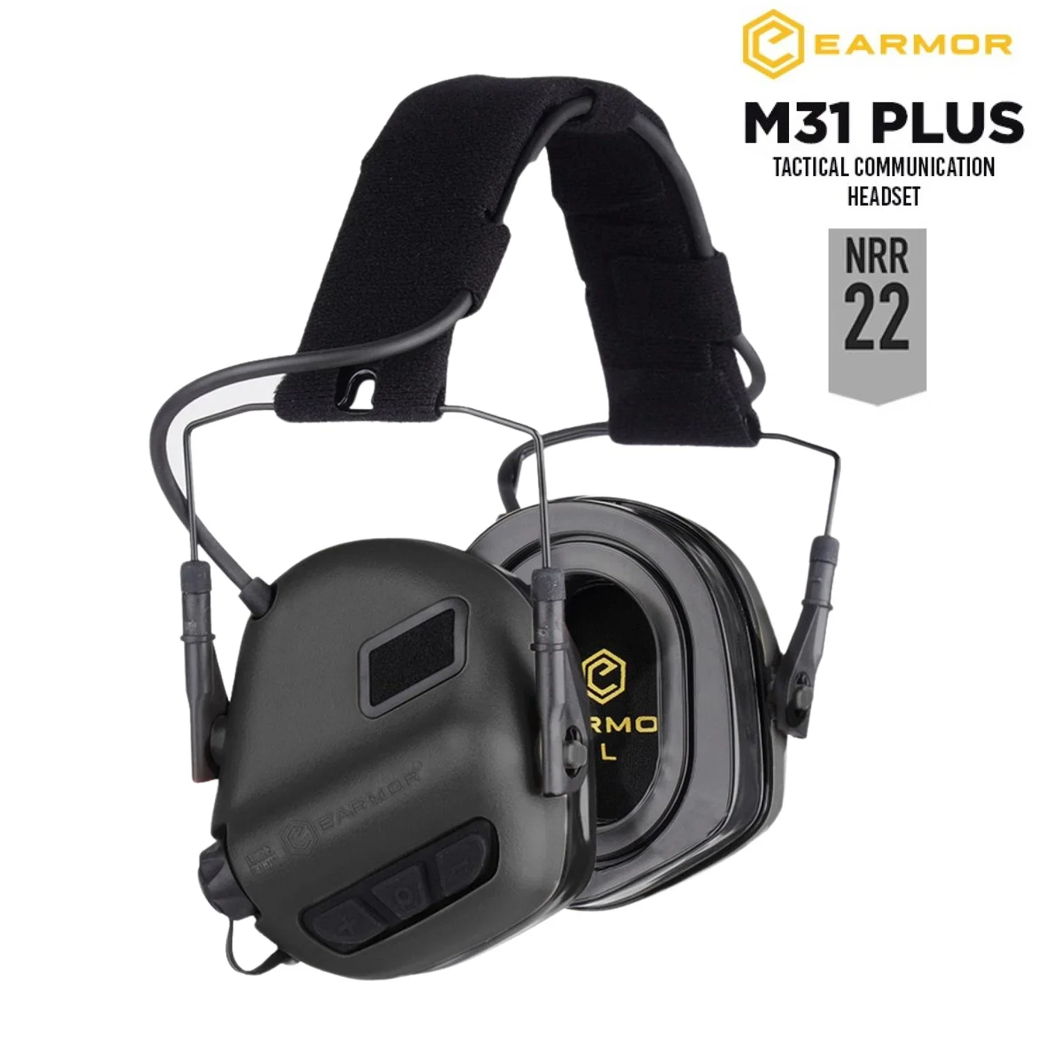 OPSMEN EARMOR M31 PLUS (Black) Siyah Elektronik Atış Kulaklığı