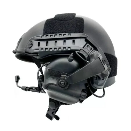 OPSMEN EARMOR M32X PLUS Kask Uyumlu Telsiz Girişli (Black) Siyah Elektronik Atış Kulaklığı