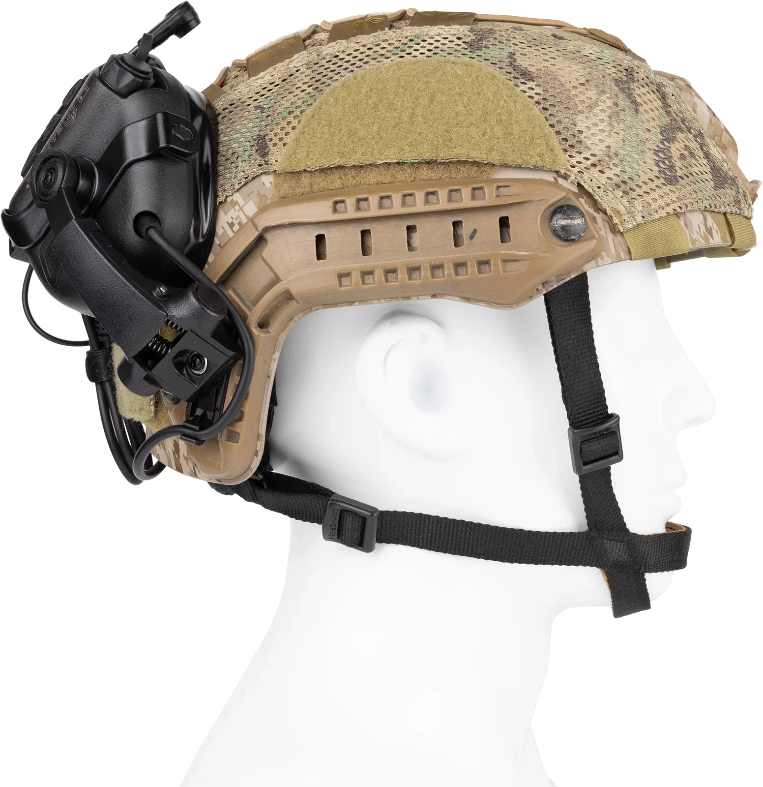 OPSMEN EARMOR M32X PLUS Kask Uyumlu Telsiz Girişli (Foliage Green) Yeşil Elektronik Atış Kulaklığı - Görsel 2
