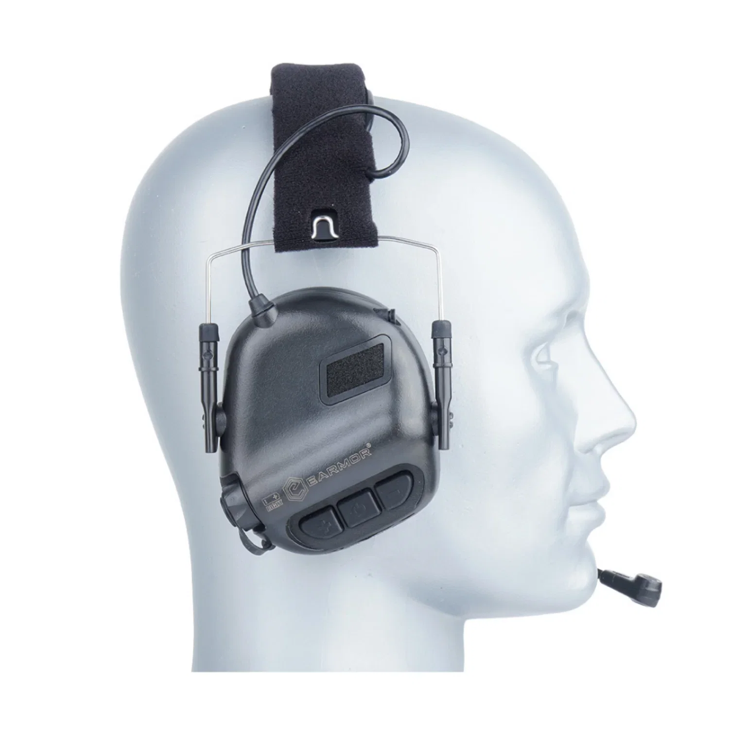 OPSMEN EARMOR M32X PLUS Kask Uyumlu Telsiz Girişli (Black) Siyah Elektronik Atış Kulaklığı - Görsel 4