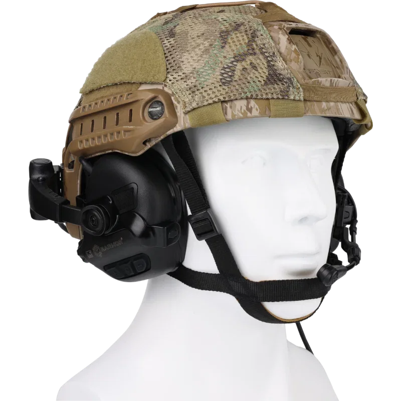 OPSMEN EARMOR M32X PLUS Kask Uyumlu Telsiz Girişli (Foliage Green) Yeşil Elektronik Atış Kulaklığı - Görsel 5