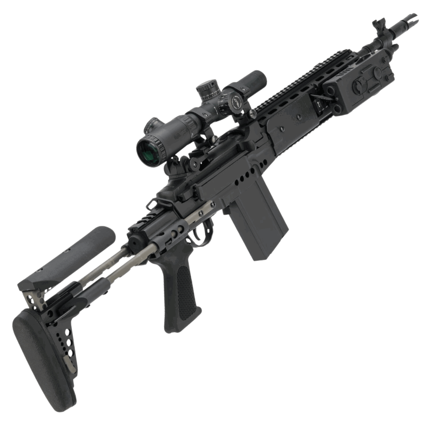 CYMA M14 EBR Black Marksman EBR Dipçikli Full Metal AEG Airsoft Tüfek – CM32G - Görsel 3
