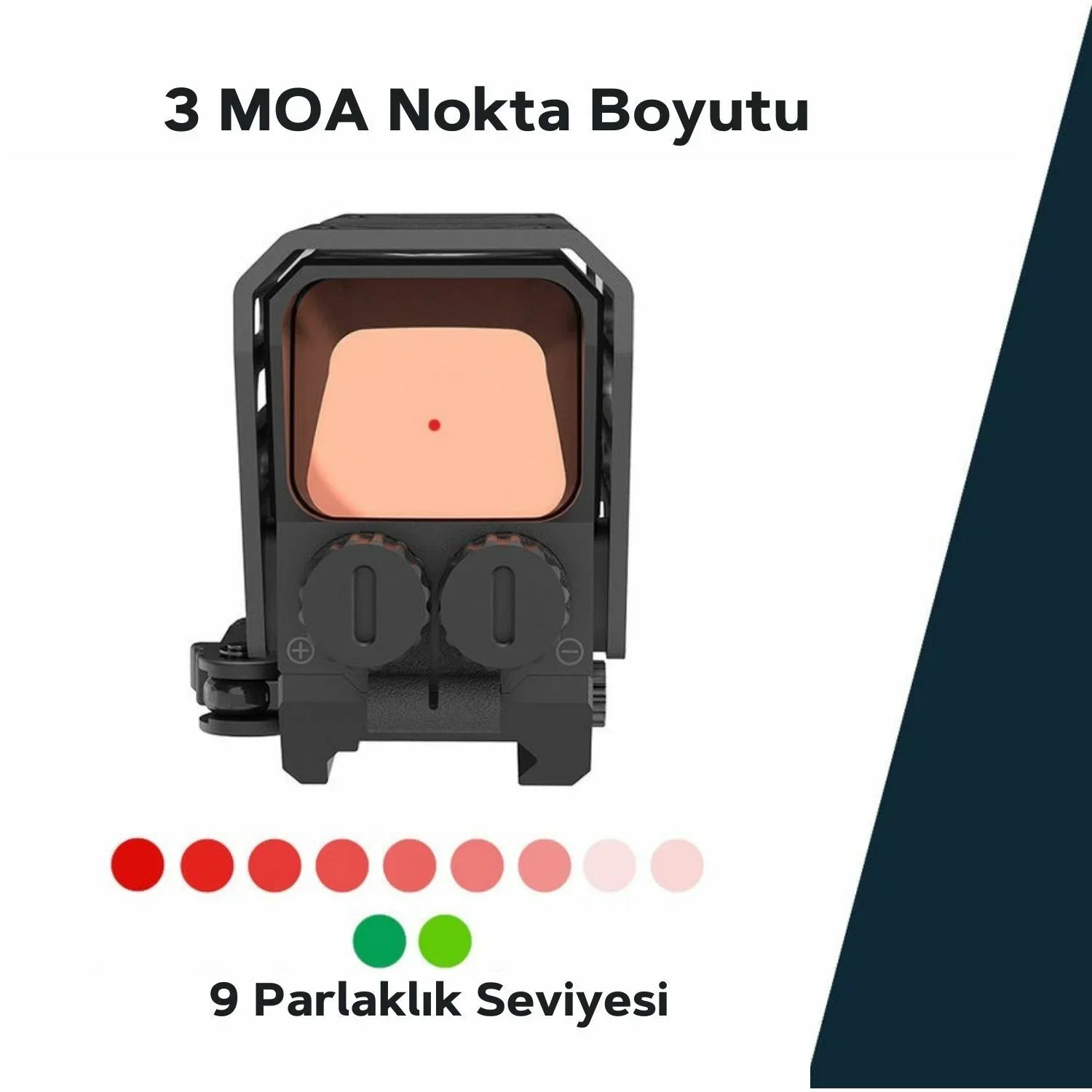 Vector Optics Frenzy Plus 1x31x26, XL Ekran, Auto ON/OFF, Çoklu Nişangah, REDDOT (Pilli Versiyon) SCRD-M67 - Görsel 3